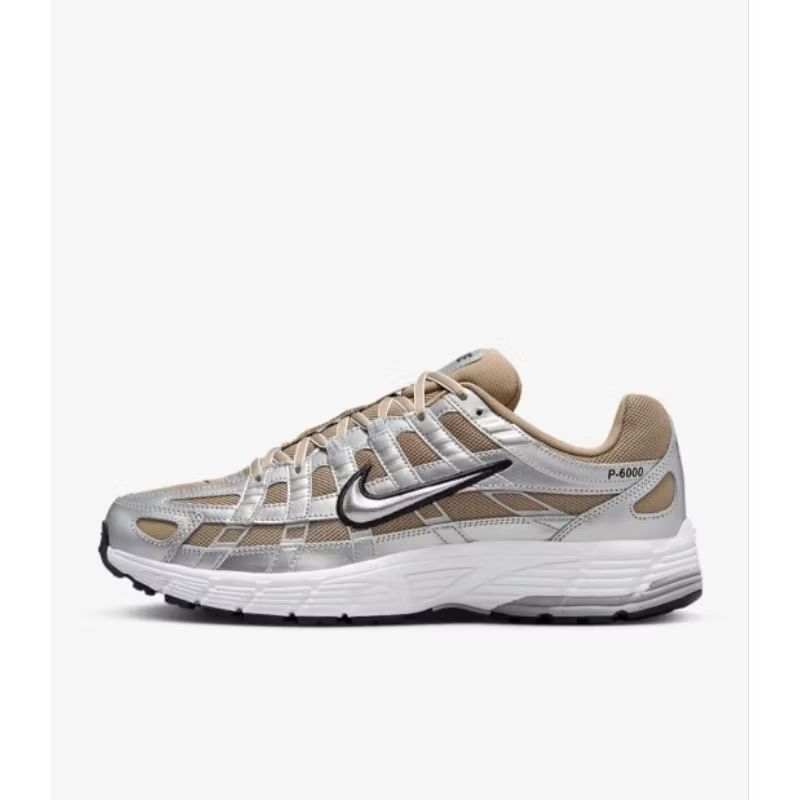 Nike P-6000 Nike P 6000 Nike P6000 KHAKI METALLIC PURE PLATINUM METALLIC SILVER