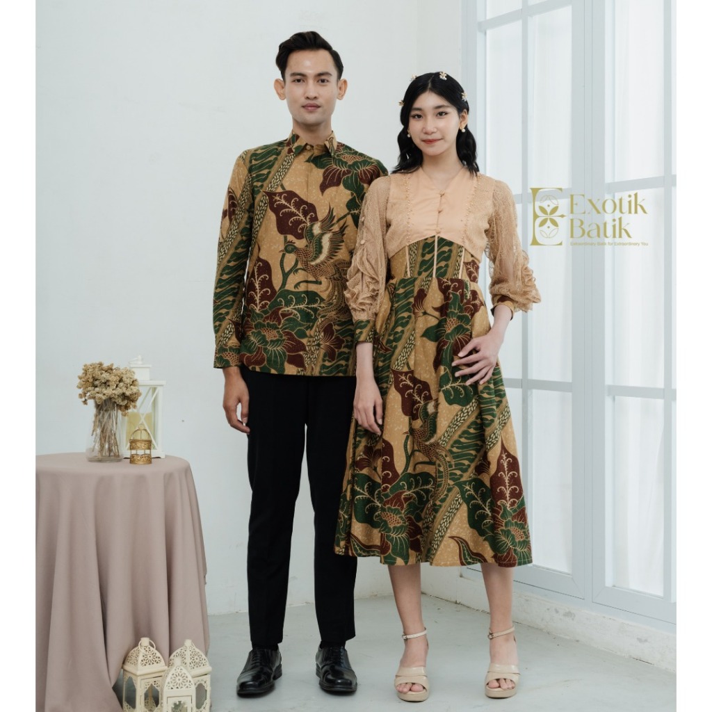 Irish Batik Dress dan Kemeja/Batik Hijab/Batik Pesta/Batik Lamaran/Batik Kondangan/Batik Lebaran/Bat
