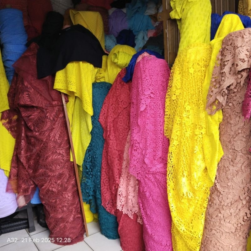 HARGA/0,5 M | KAIN PRADA OKI GARMENT | BROKAT PRADA | BROKAT PRADA OKI | KAIN PRADA OKI  KAIN BROKAT