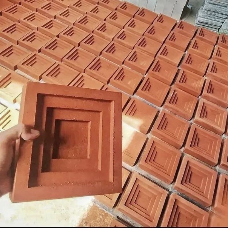 ROSTER TEMPEL TRAPP TERAKOTA | PANEL DINDING MINIMALIS COCOK UNTUK COFFEESHOP