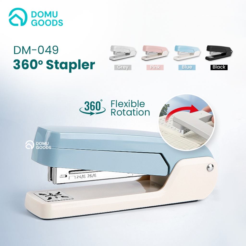 

DOMU 360 derajat Stapler / Triple Stapler / Stapler Rotatable 360° / Staples Meja Putar 3 Arah Besar / Staples Kantor