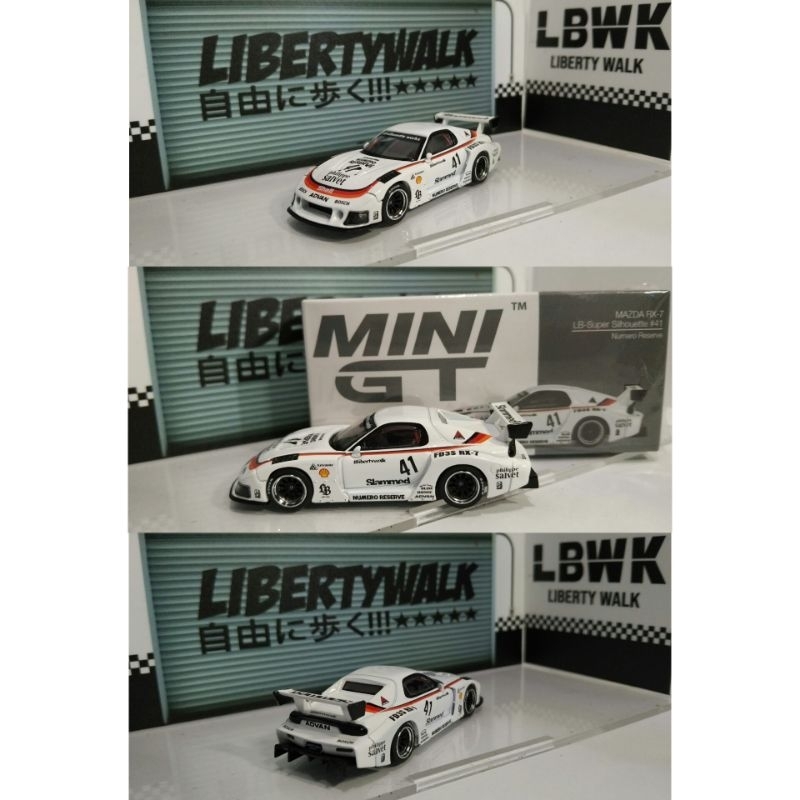 MINI GT RX 7 LBWK HOTWHEELS LBWK LIBERTYWALK PREMIUM LOSSE BAN KARET TANPA UNRIVET