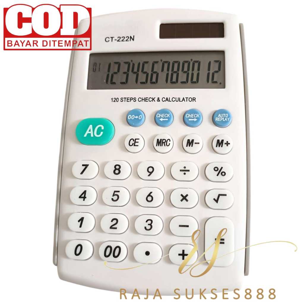 

Kalkulator SDC 222N 222 N Warna Putih 12 Digit Ukuran Kecil Calculator CT
