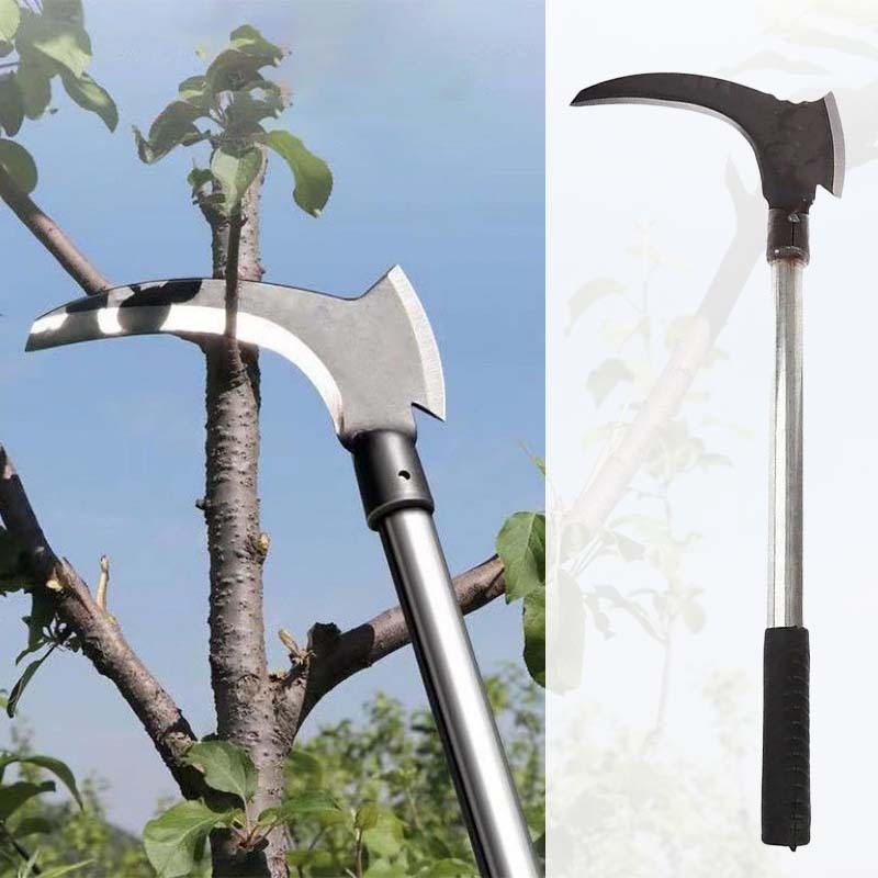 30/40cm Pemangkas Sabit Steel Sabit Rumput Sabit Potong Rumput Multifungsi Sabit Rumput Baja Asli Al