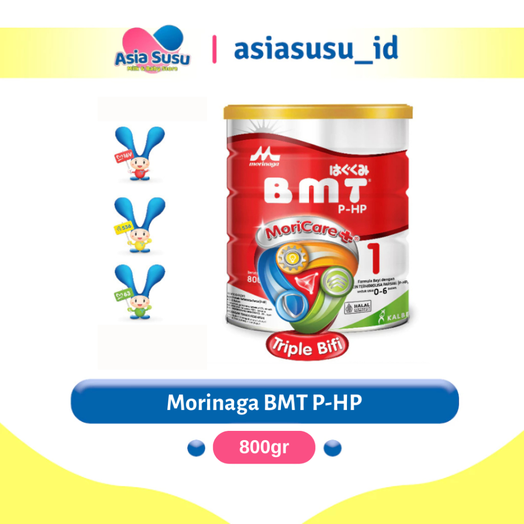 Morinaga BMT PHP Formula Bayi Usia 0-6 Bulan 800g