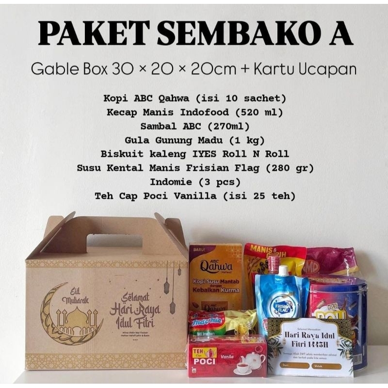 

PAKET HAMPERS IDUL FITRI / PAKET PARCEL LEBARAN / PAKET SEMBAKO