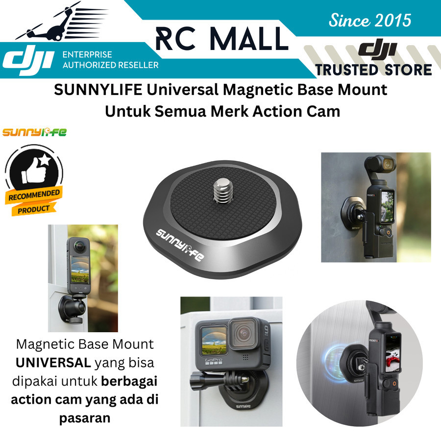 Universal Magnetic Base DJI Osmo Nano DJI Osmo 360 DJI Osmo Pocket 3 DJI Osmo Action 5 Pro DJI Osmo 