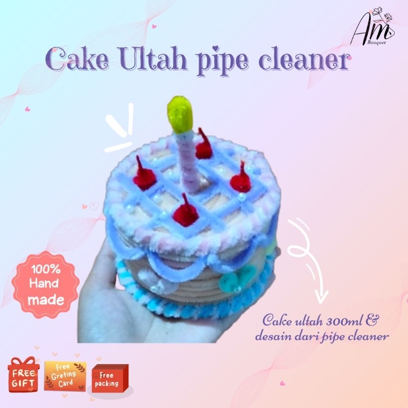 

Cake ultah kawat bulu | gift lucu | toples 300 ml