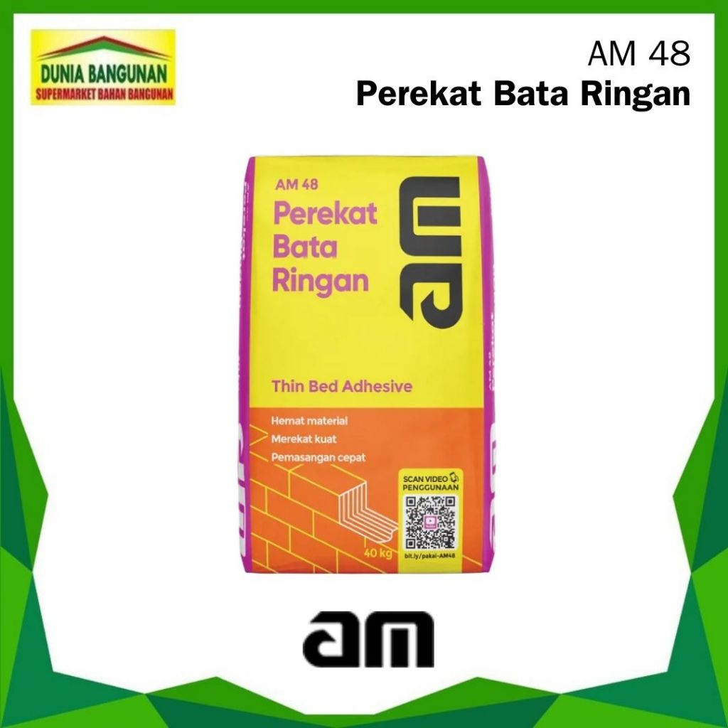 Semen AM 48 Perekat Bata Ringan 40 Kg