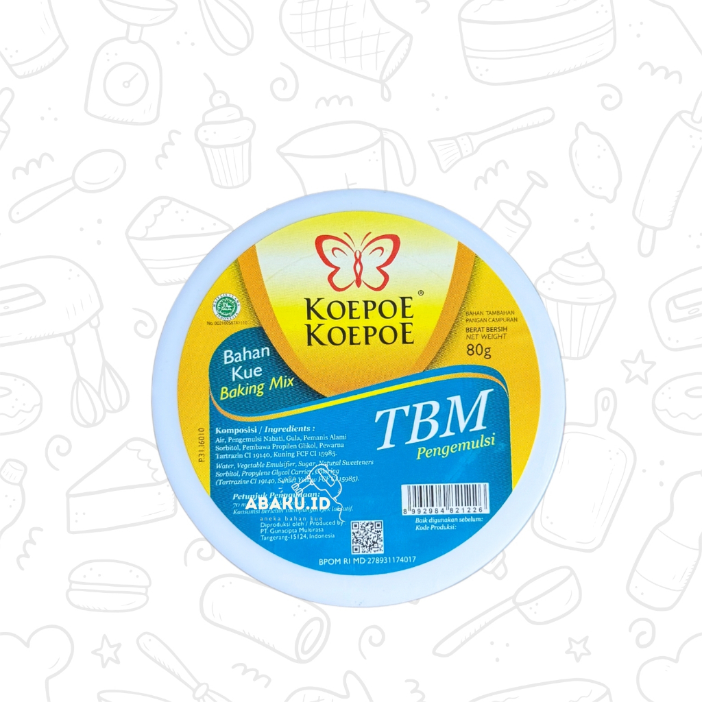 

TBM PENGEMULSI BAHAN KUE KOEPOE KOEPOE 35 / 80 GR