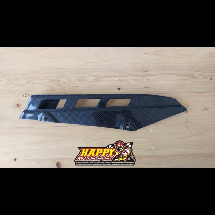 Cover Tutup Rantai Ninja R/SS Carbon Kevlar Part Ori Kawasaki