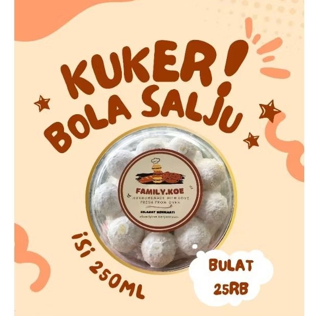 

Kue Kering Bola Bola Salju 250ml