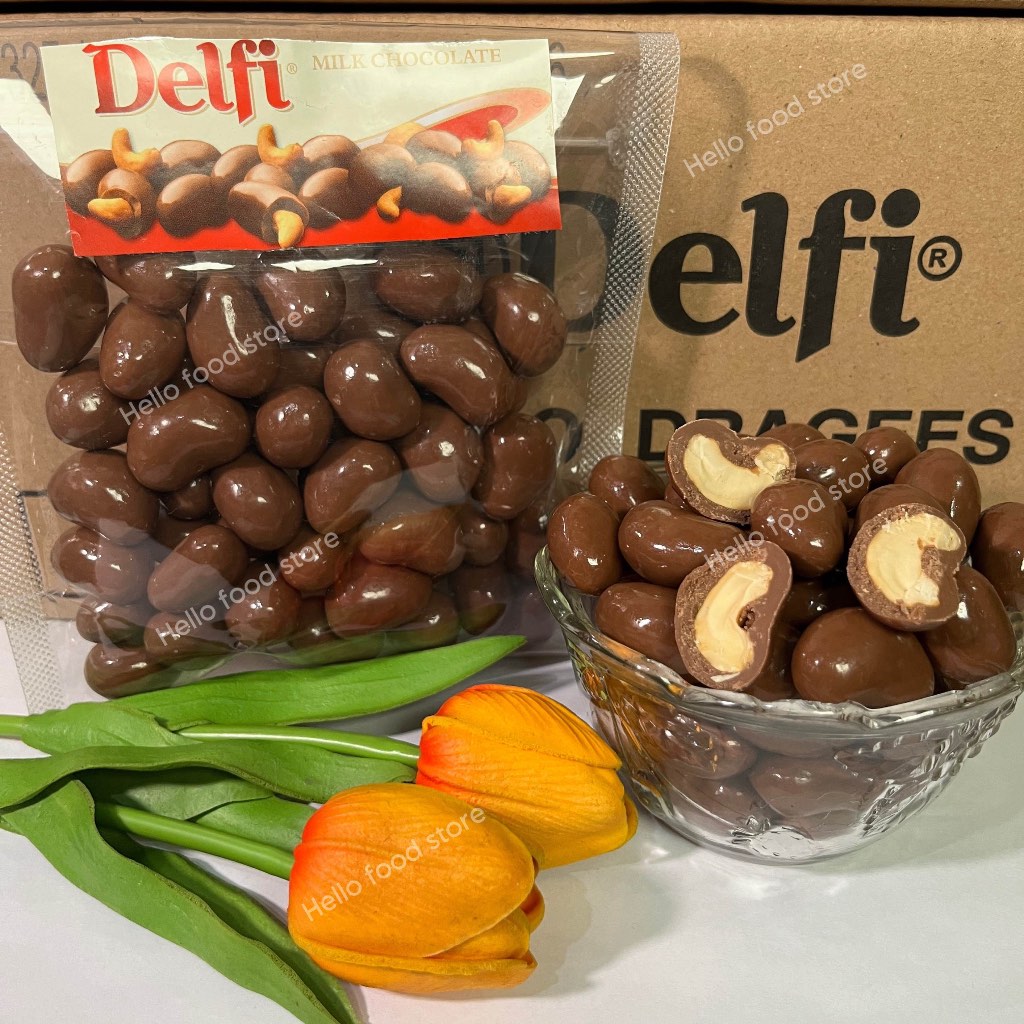 

Delfi Dragees 250 gram Coklat Lebaran Isi Mede Almond