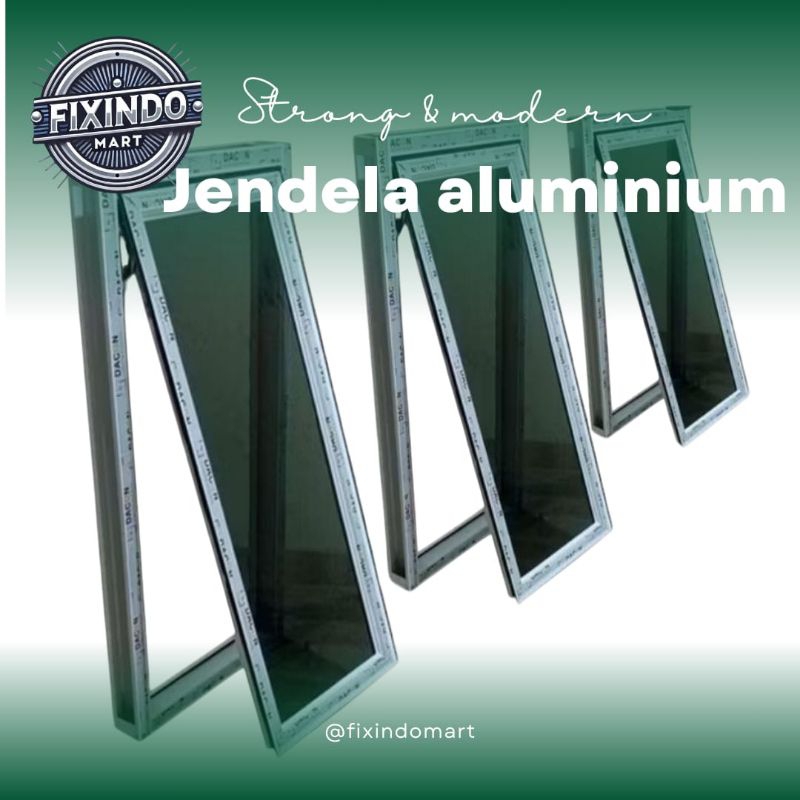 jendela aluminium 40x200 free packing kayu