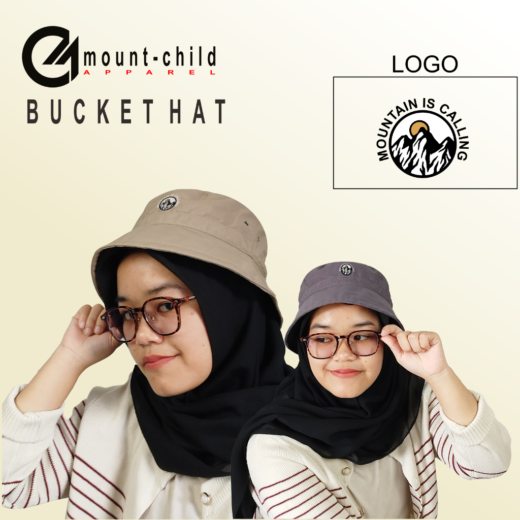Mountchild Topi Bucket hat Pria Wanita Dewasa Mountain Is CallingTopi Gunung Topi Buket Korea Dewasa