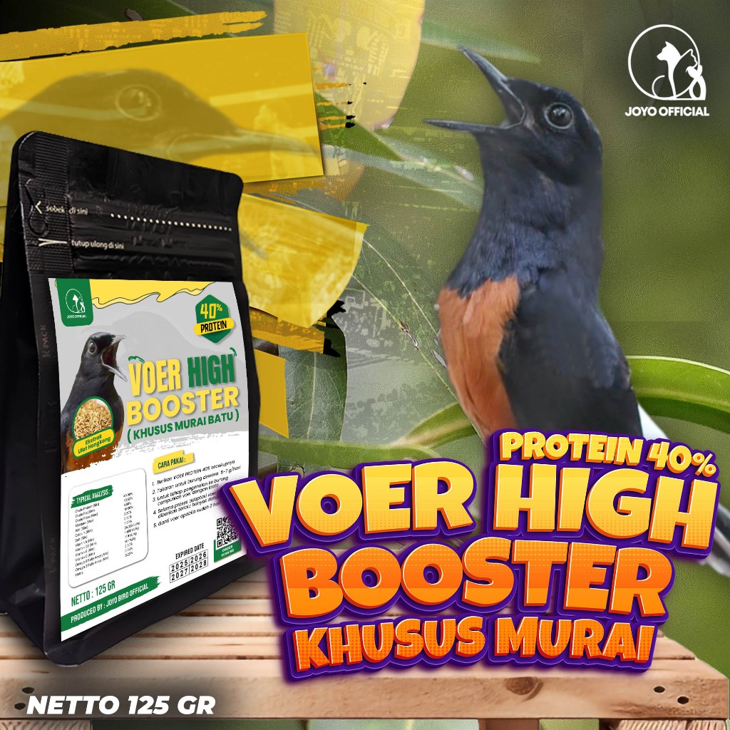 MAKANAN BURUNG MURAI | VOER MURAI JUARA LOMBA | EKSTRAK ULAT HONGKONG | PAKAN JUARA LOMBA | VOER PRE