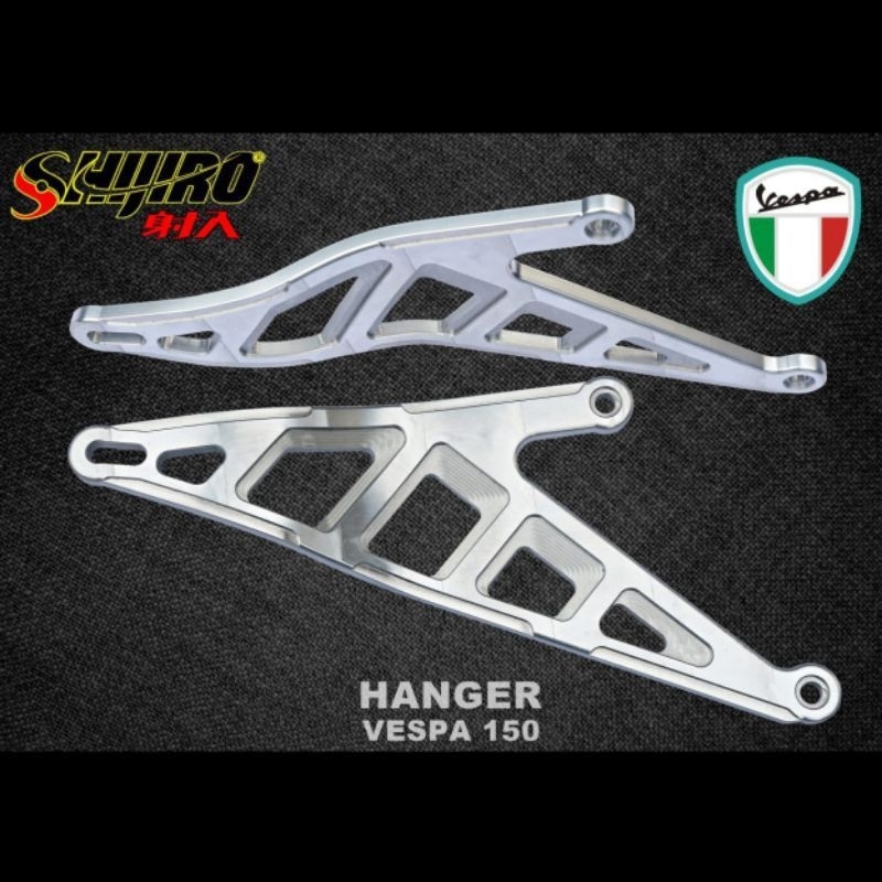 Breket / Bracket / Hanger CNC Knalpot Vespa Matic 150 Shijiro Racing Original