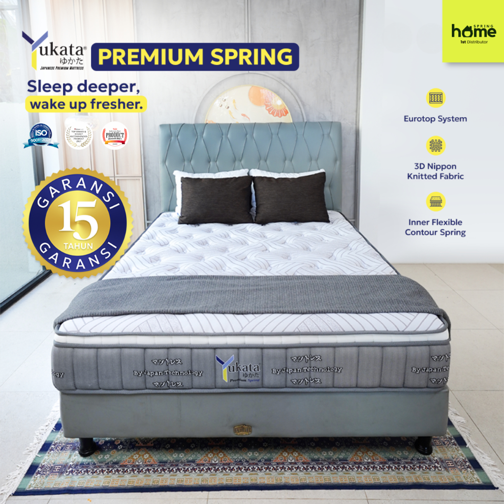 Kasur Spring Bed Yukata PREMIUM SPRING - Tebal 28cm | 100x200 120x200 160x200 180x200 200x200