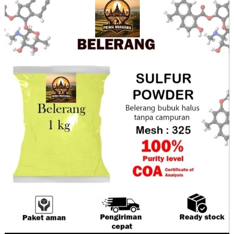 Belerang bubuk halus 1 kg murni