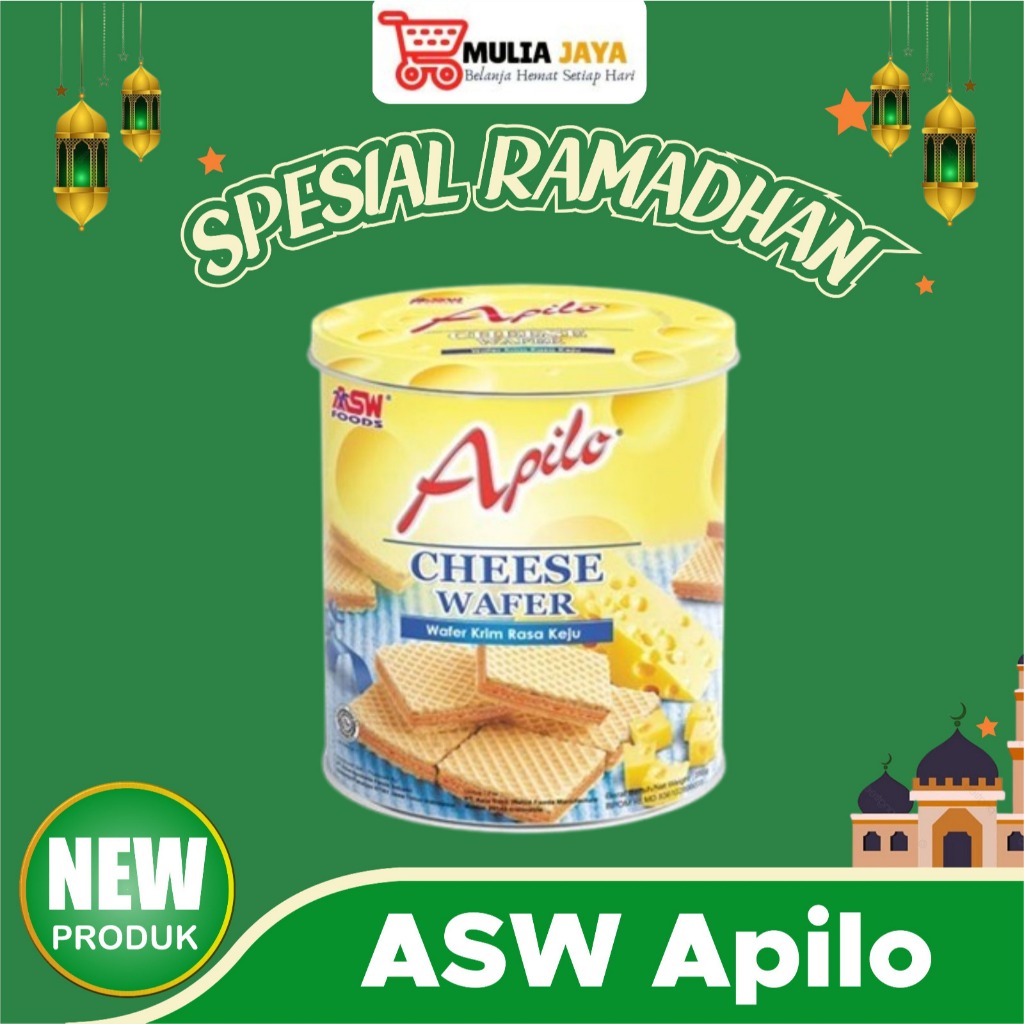 Apilo Wafer Kaleng 290gr Cheese
