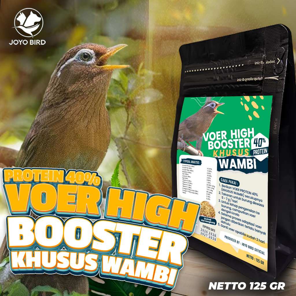 MAKANAN BURUNG WAMBIE JUARA LOMBA | VOER WAMBIE JUARA LOMBA WAMBIE | EKSTRAK ULAT HONGKONG | PAKAN J