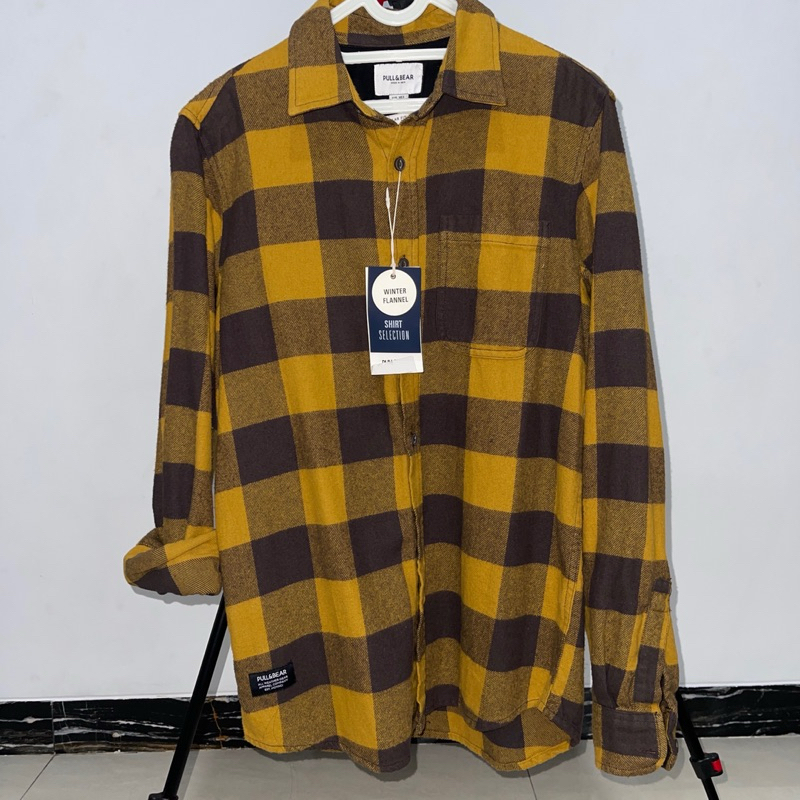 pull and bear kemeja panel original 100%