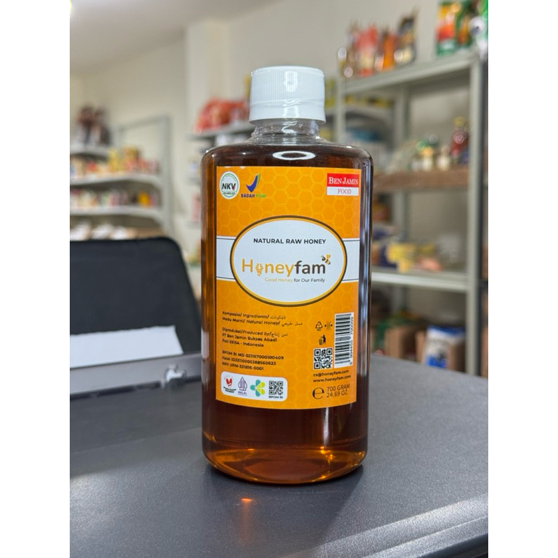 

BenJamin Food Honeyfam natural raw honey / madu asli 700gr