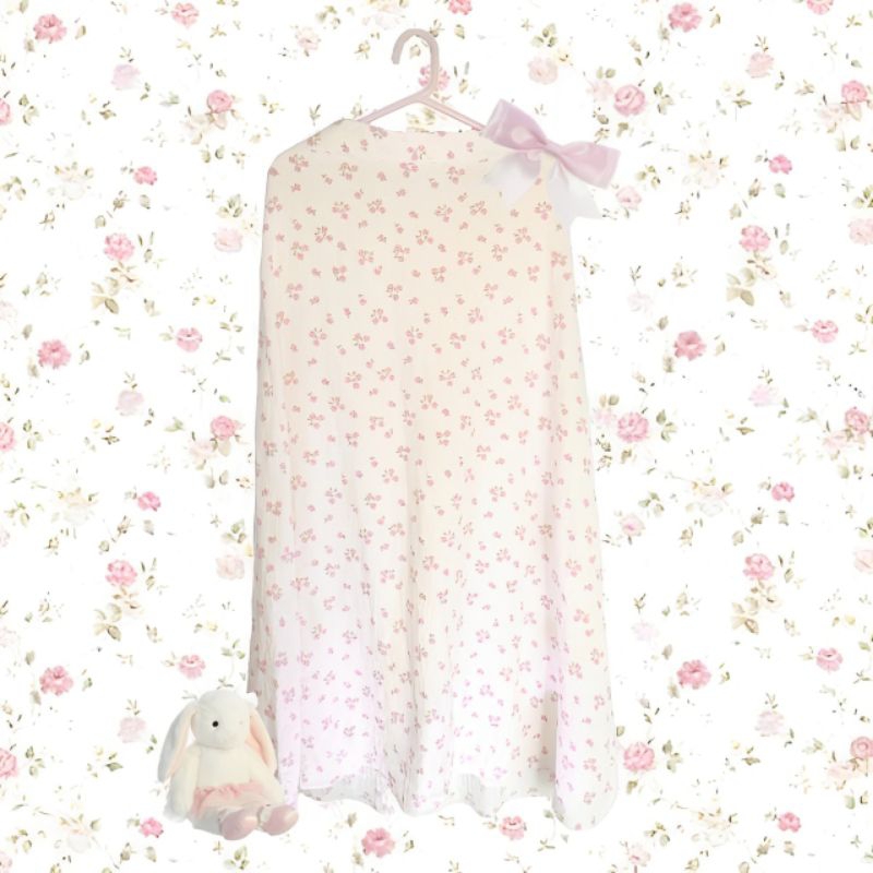 (preloved) rok bunga pink coquette