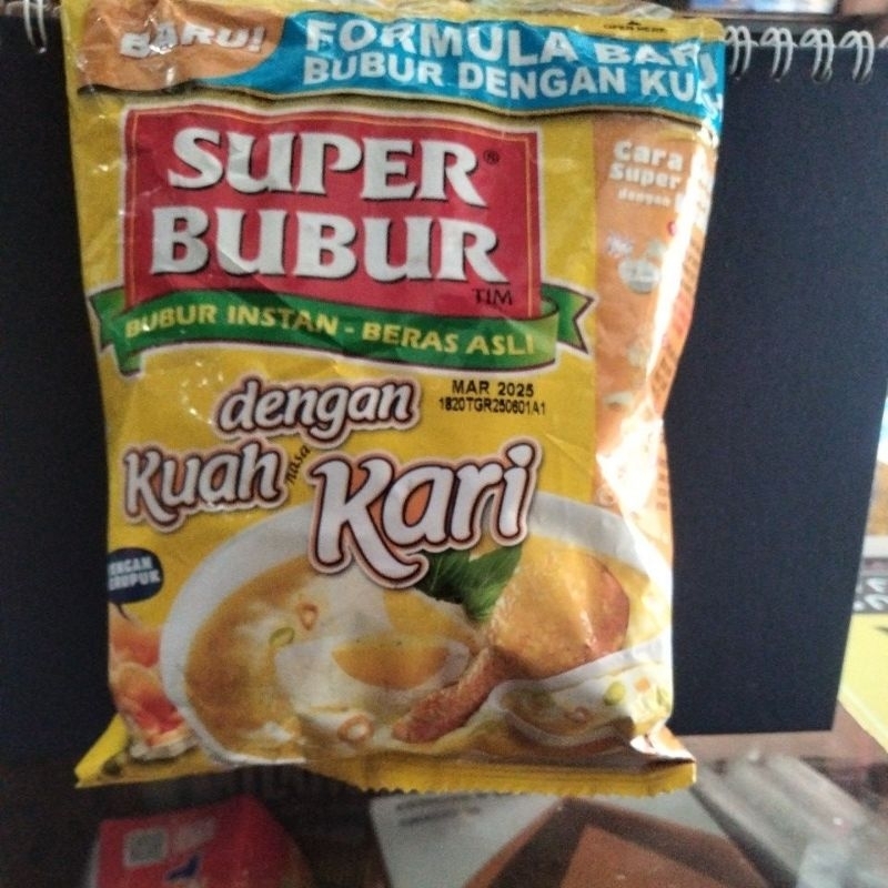 

SUPER BUBUR RASA KARI 46GR(ISI 5 PCS)