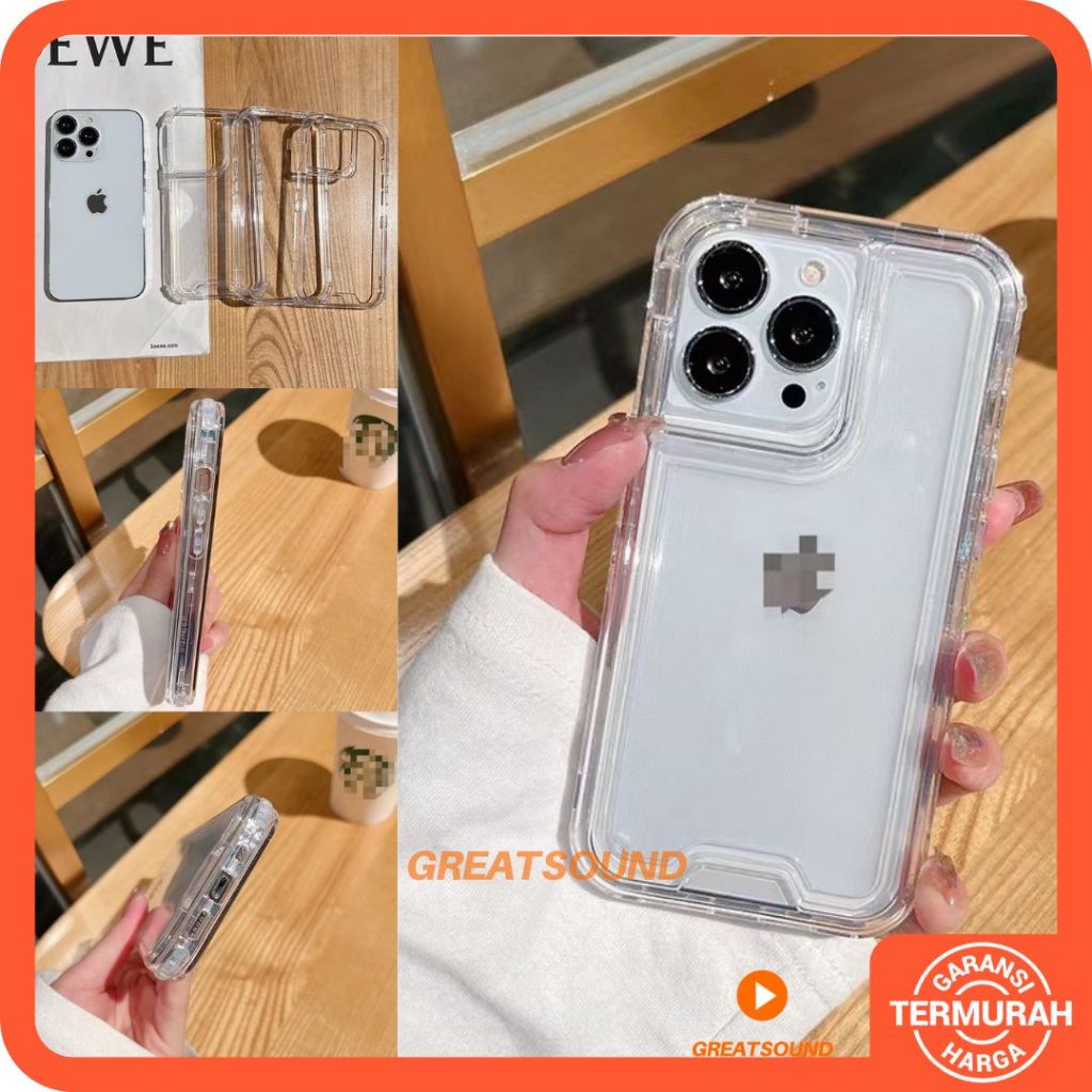 Case 3in1 Hyper Protection Case Iphone 16 Pro Max 16 Pro 16 Plus 16 15 Pro Max 15 Pro 15 Plus 15 14 