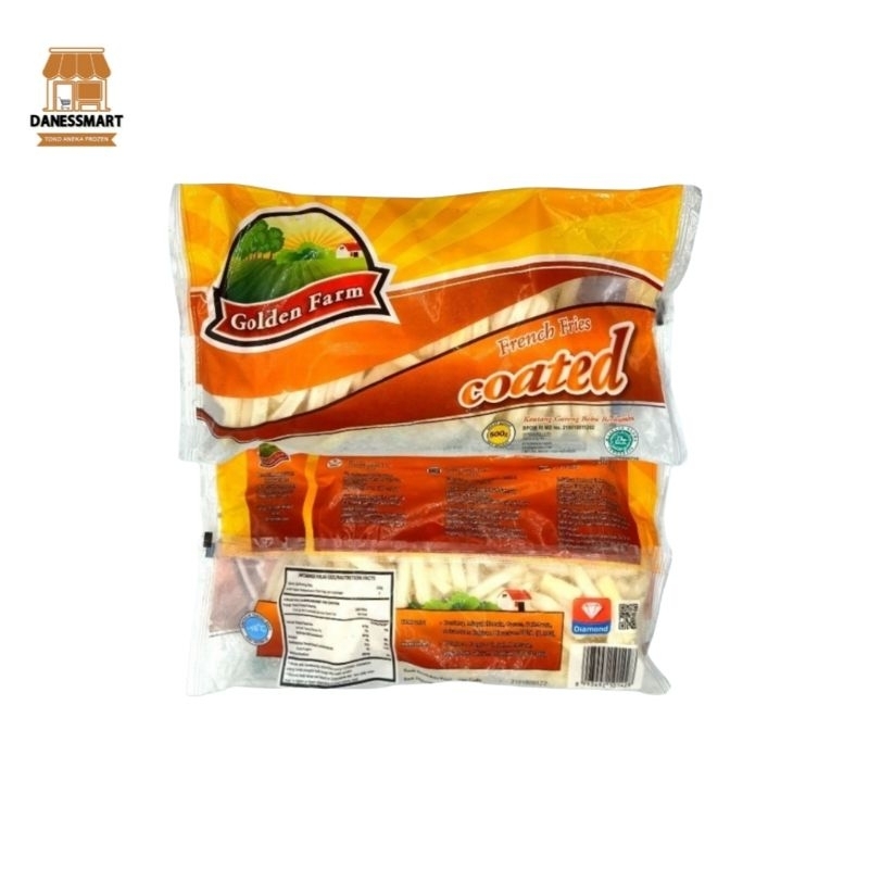 

Golden Farm French Fries Seasoned Coated / Kentang Goreng Berbumbu 450Gr