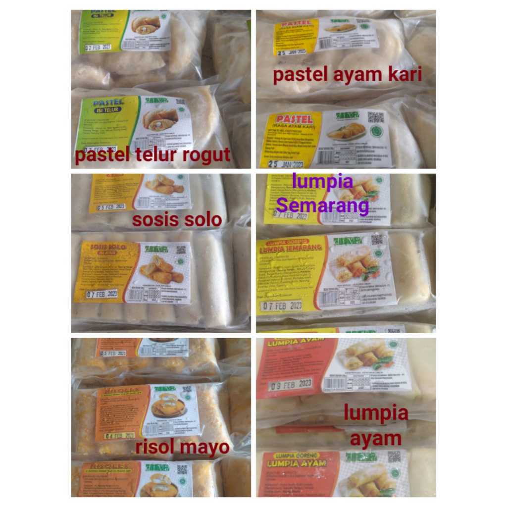 DIVA mini Lumpia, Risol Mayo, Sosis Solo, Pastel, Kroket