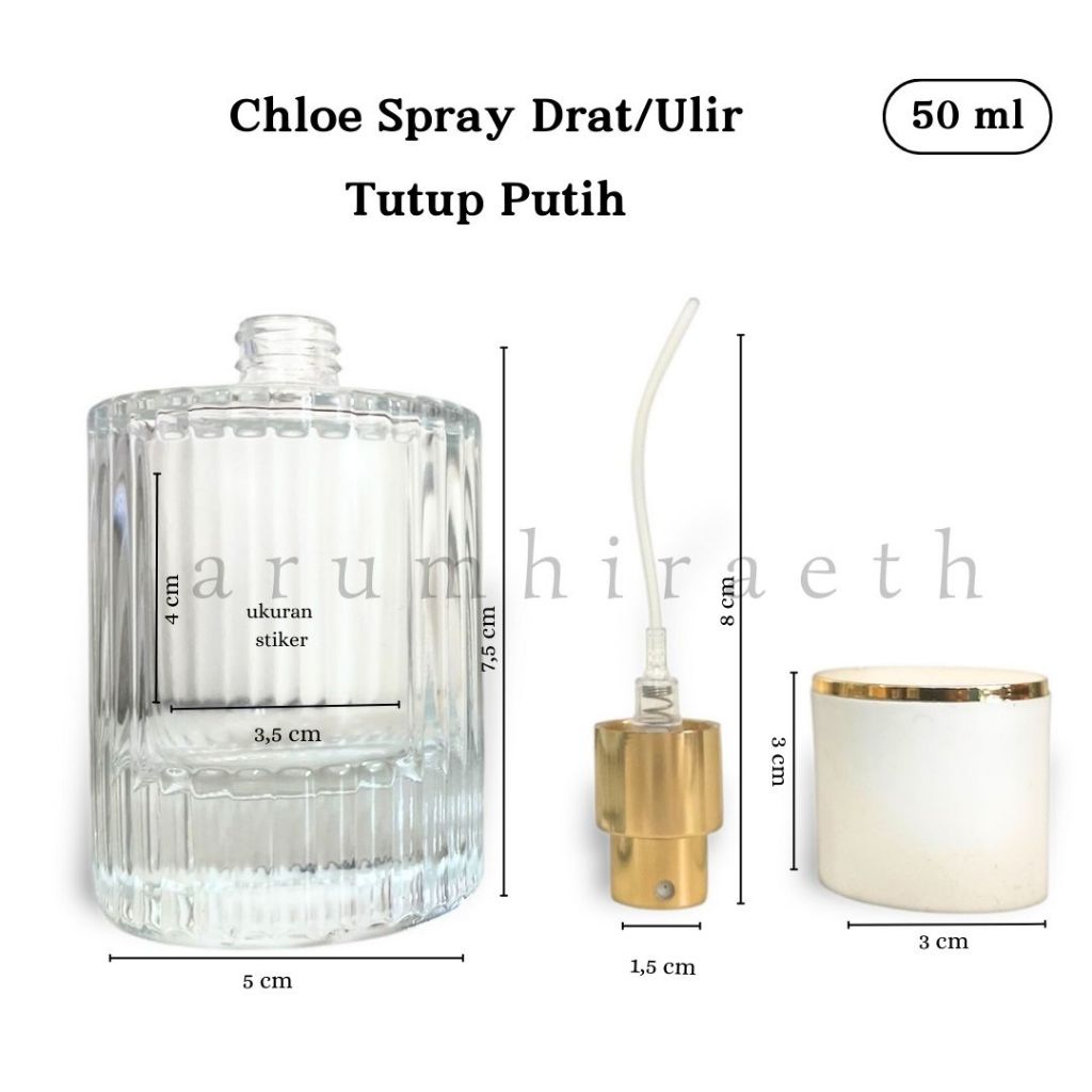 [50ml] Botol Parfum Kosong Mewah Chloe 50ml