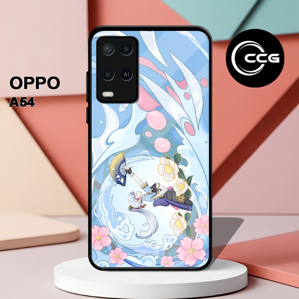 ( LV 6 ) Casing Case Sofcase Glossy Untuk hp Oppo A54 l Motif Anime l Abstrak l Cute l Lucu l Kesing