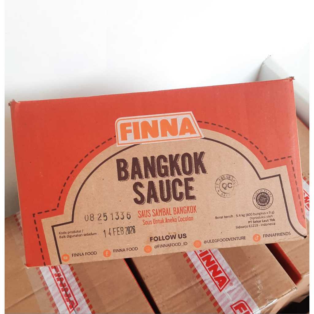 

SAMBAL BANGKOK FINNA SACHET 9GR KEMASAN DUS ( EXP FEBRUARI 2026 )