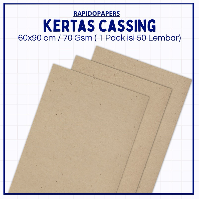 

Kertas Casing 70gr [50 Lembar, 60x90 cm] Kertas Bungkus / Wrapping Paper
