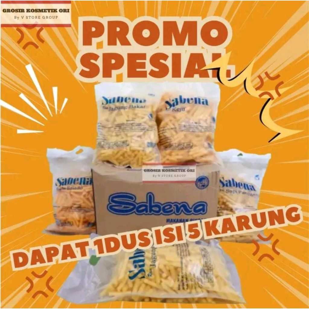 

(DAPAT 1DUS ISI 5 BAG JUMBO 360gr) SABENA SNACK BESAR SEMUA VARIAN RASA READY