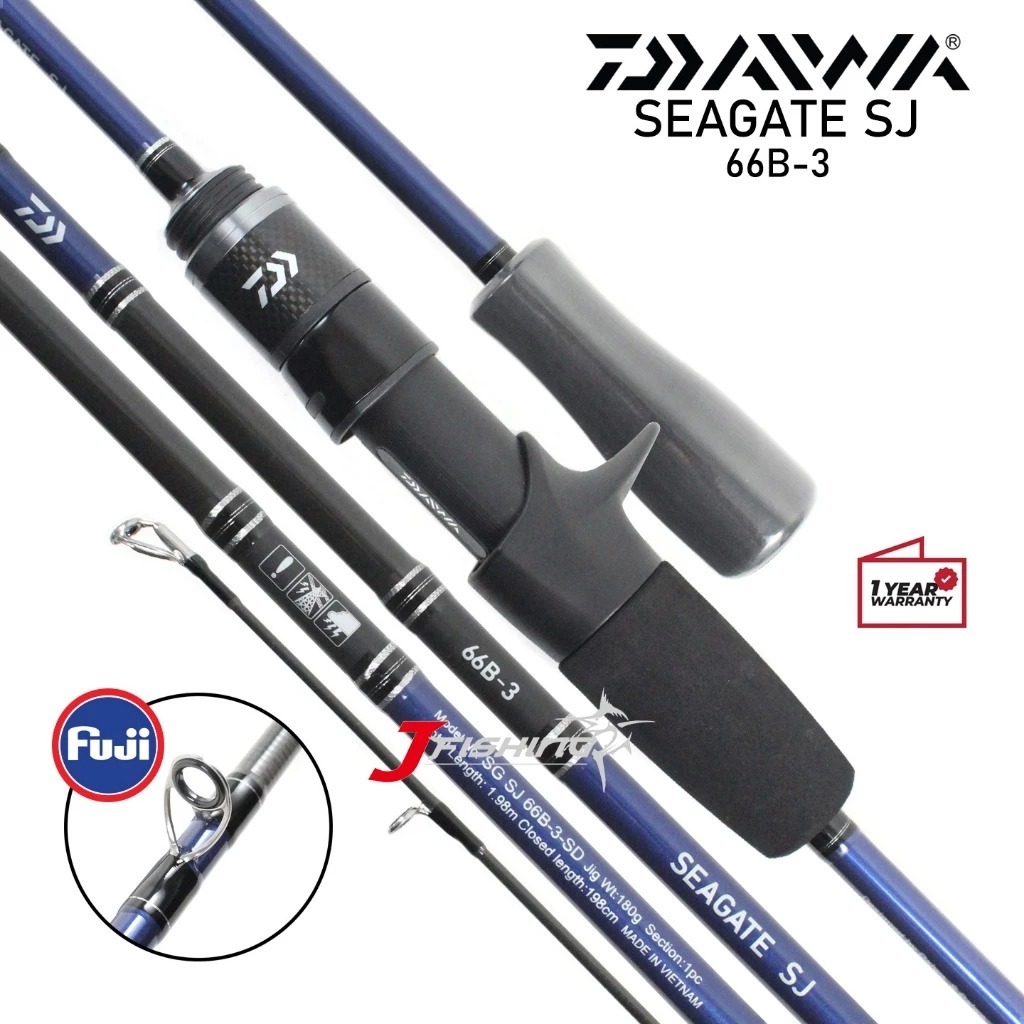 Joran OH DAIWA SEAGATE SJ 18 66B-3 | 66B-4 | 66B-5 | Overhead | One Piece | Slow Jigging | Garansi R