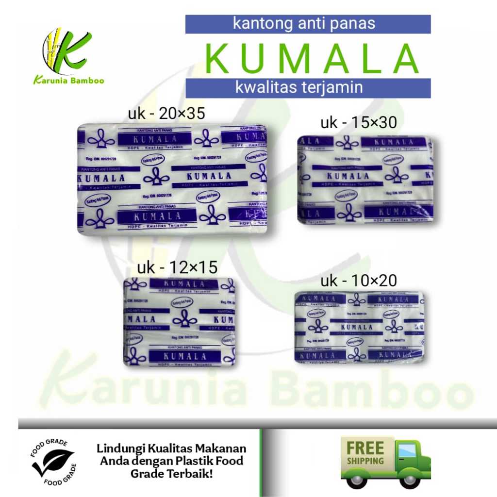 Kantong Plastik Tahan Panas Anti Panas KUMALA ATP KUMALA/ Plastik Soto, Plastik Bakso, Plastik Kuah 