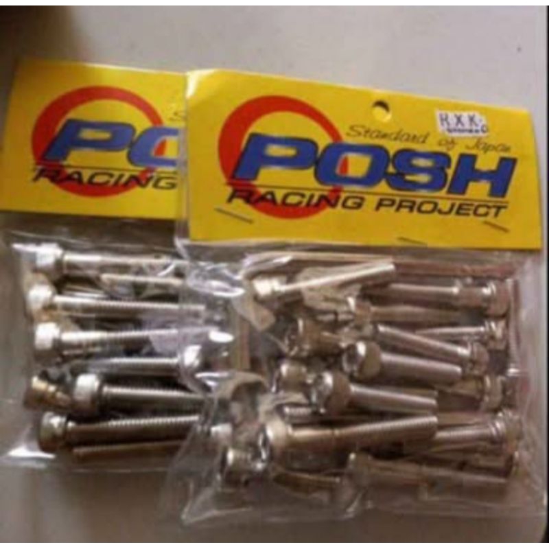 Baut satu set  Block Mesin RX King + Dapat Kunci L