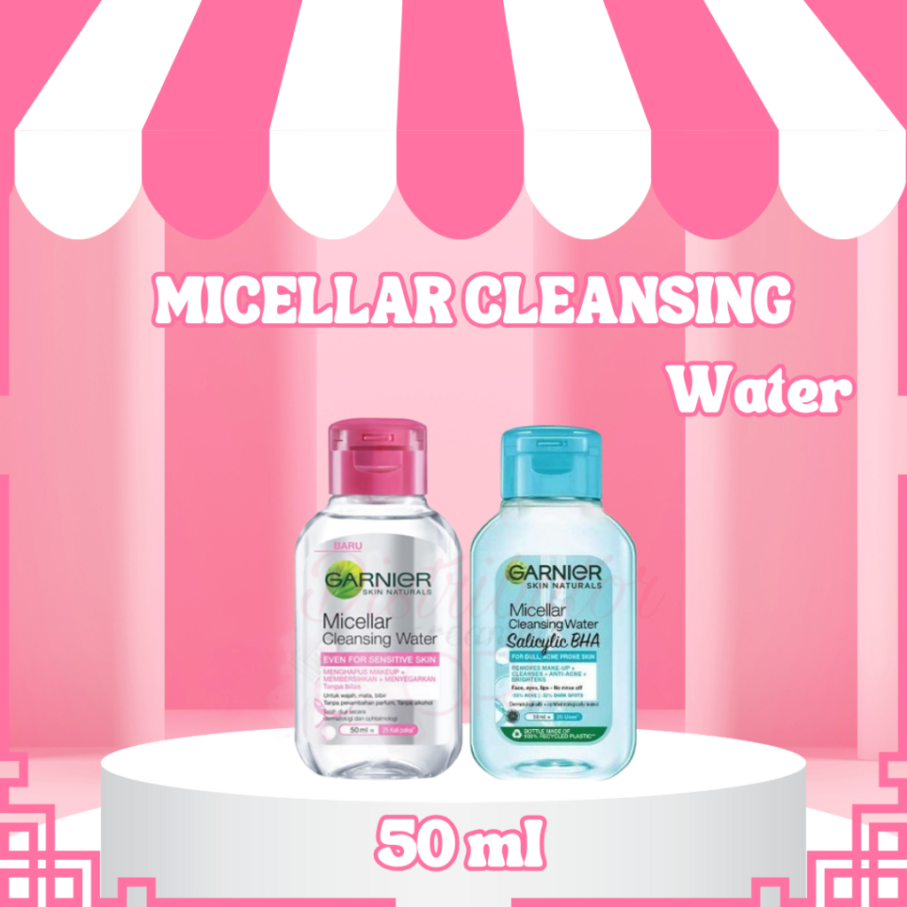 Garnier Micellar Cleansing Water 50ml | Pink | Salicylic | Biphase