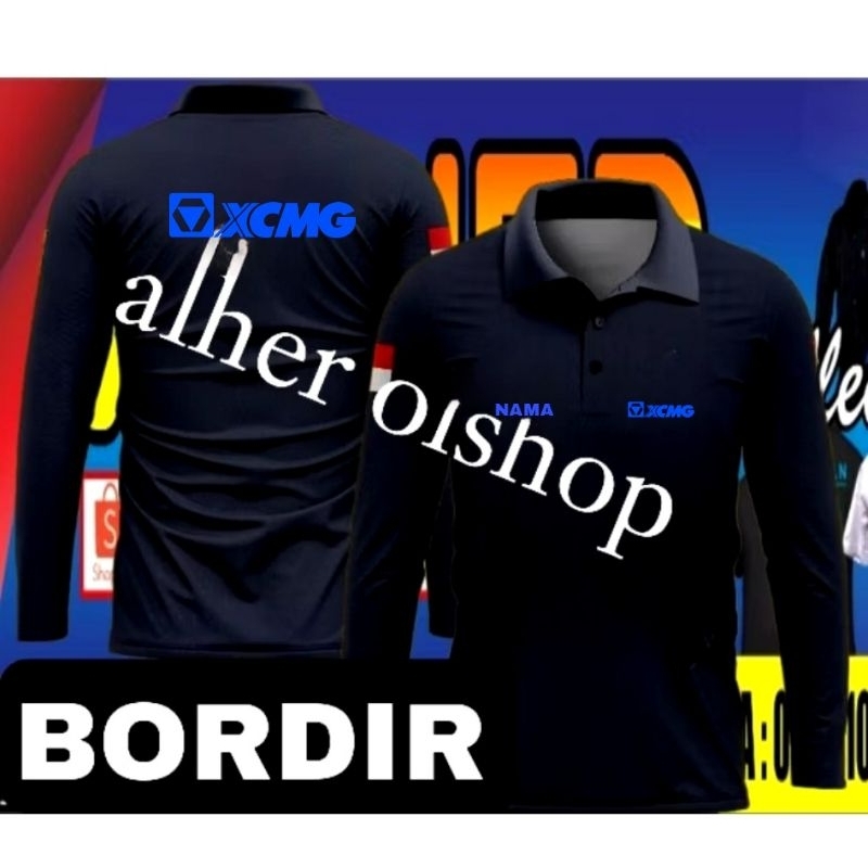 Kaos XCMG baju XCMG seragam XCMG Pdh XCMG Kaos kerah XCMG baju kerja XCMG seragam kerja XCMG Kaos ke