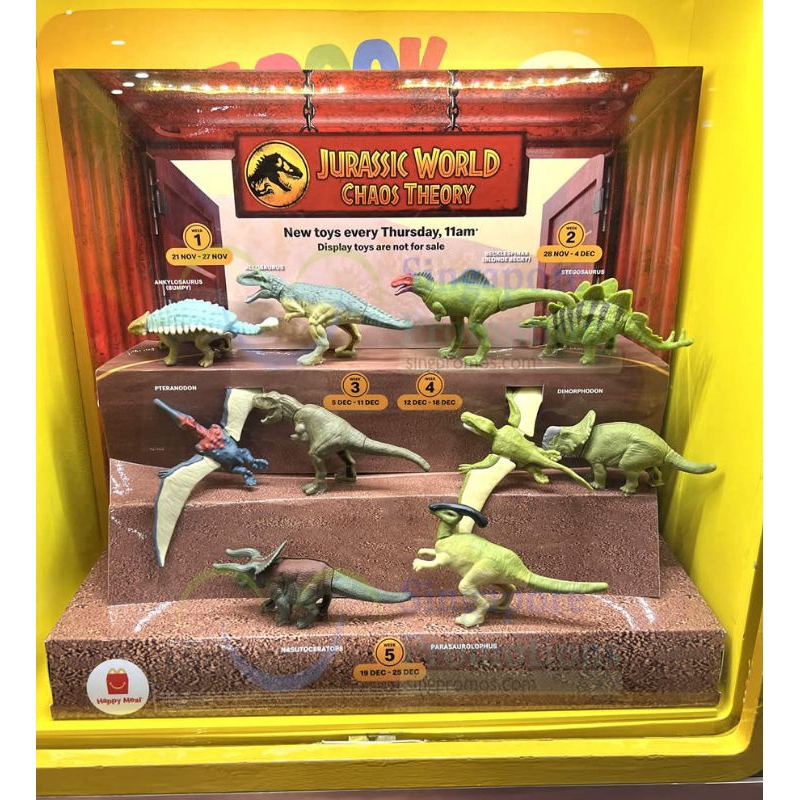 Happy Meal Jurassic World Chaos Theory set 10pcs