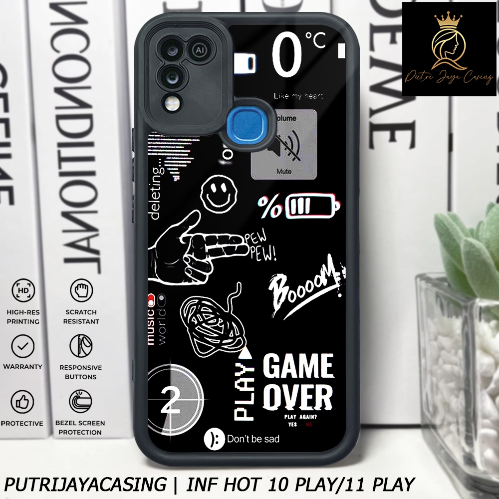 Case INFINIX HOT 10 PLAY - HOT 11 PLAY Terbaru Motif Aesthetic Keren - Softcase Infinix Hot 10 Play 