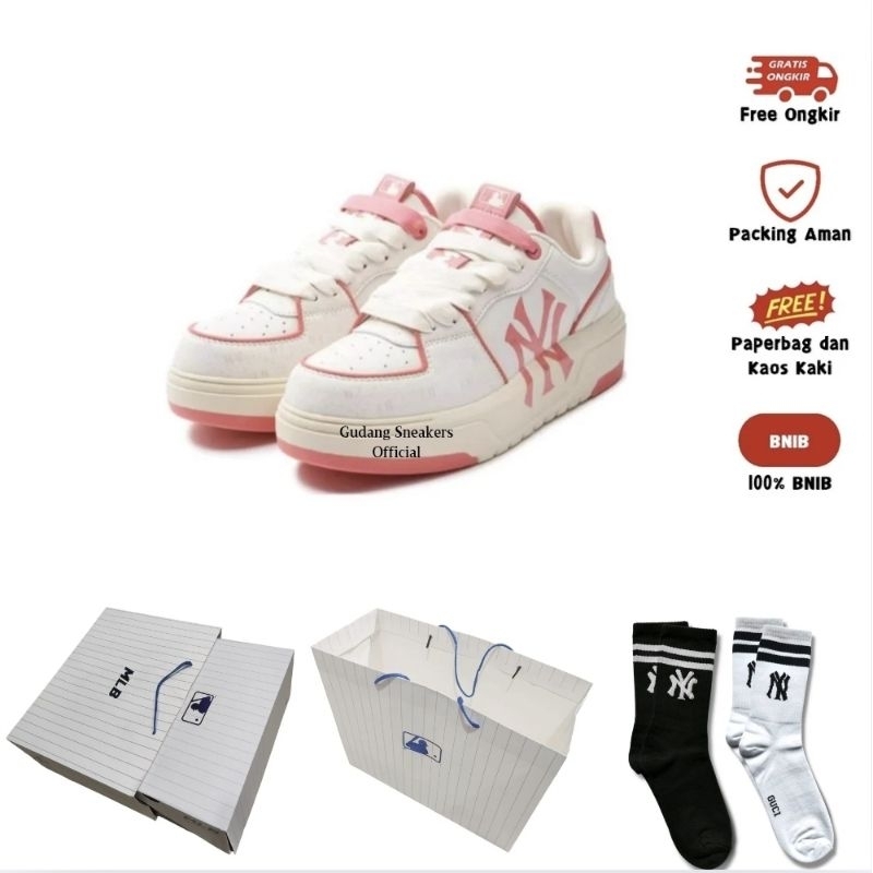 MLB NY Yankees Chunky Liner Monogram Diamond Pink Original