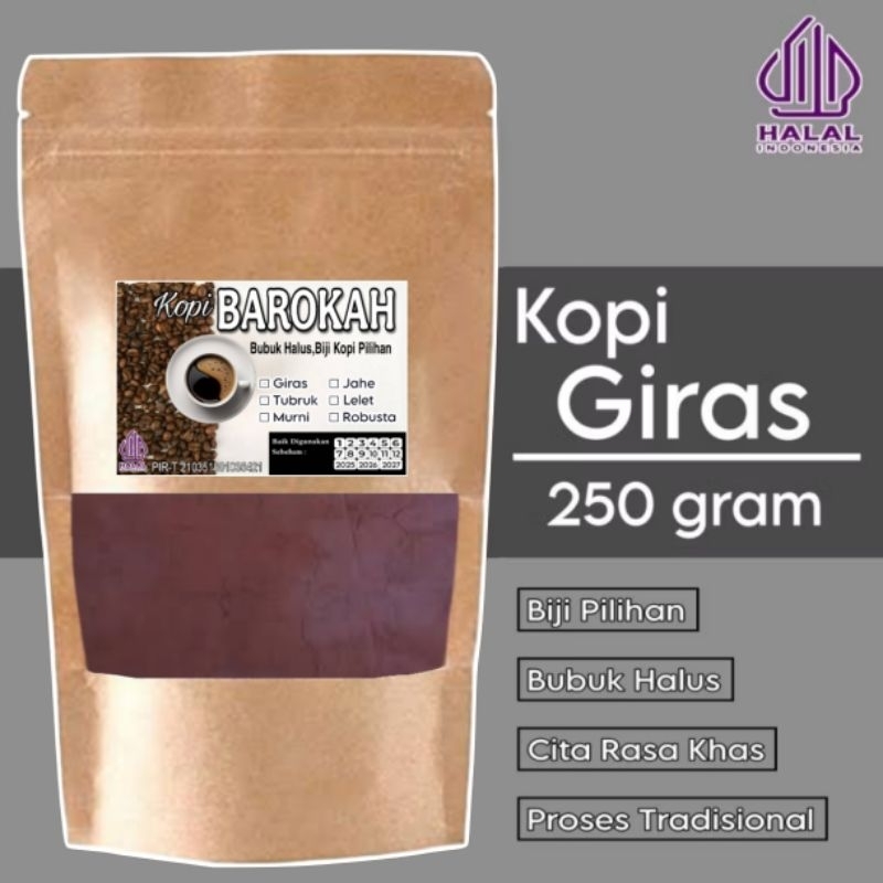 

KOPI GIRAS JAWA SPESIAL 250 Gr - KOPI BAROKAH