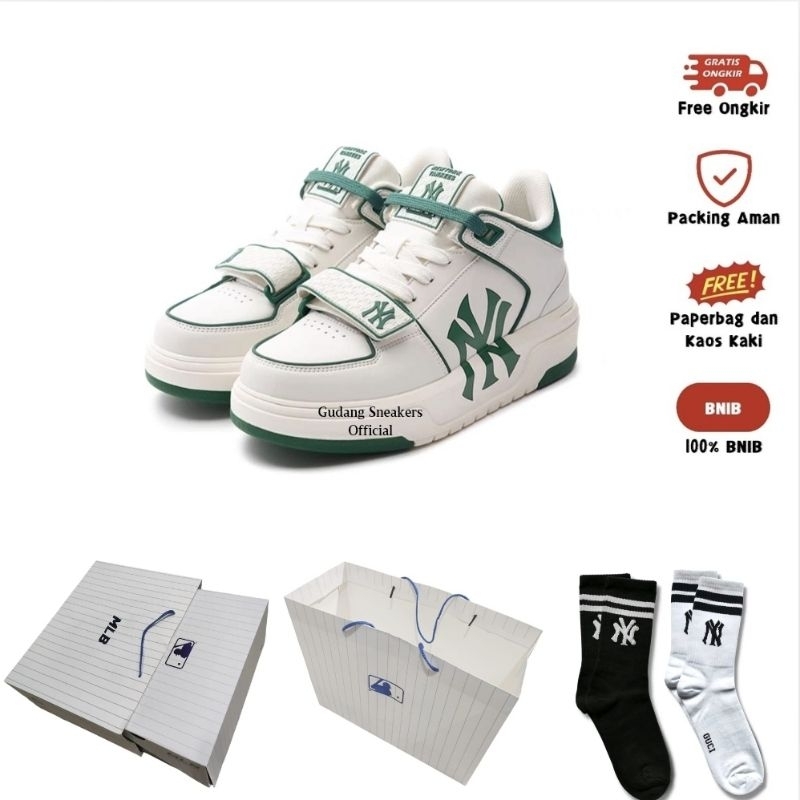 MLB NY Yankees Chunky Liner High White Green