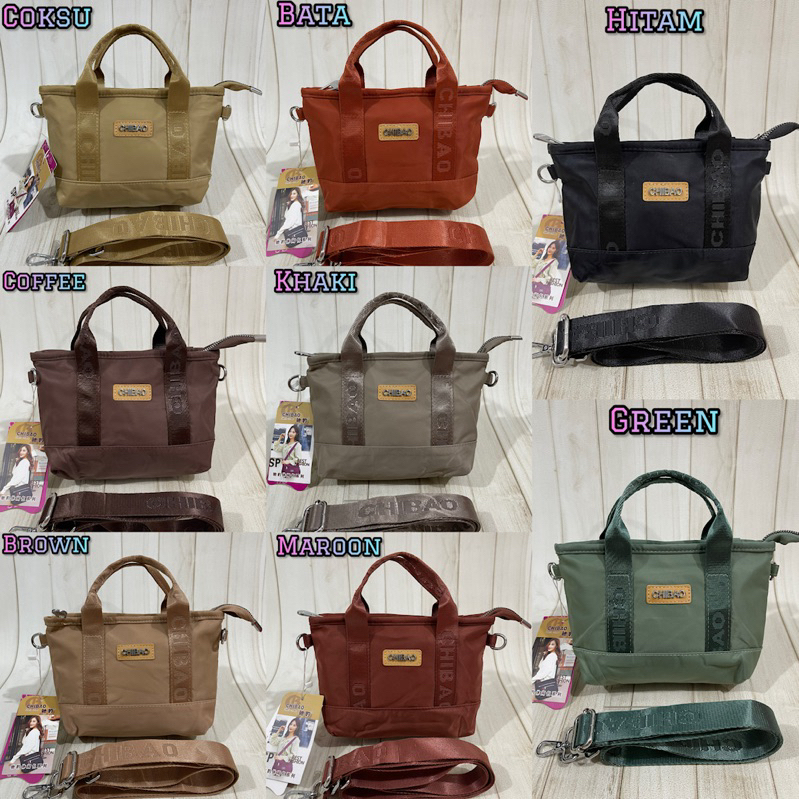 TAS ORI CHIBAO PARASUT "Mini" 2in1 Tenteng Selempang 2Sleting