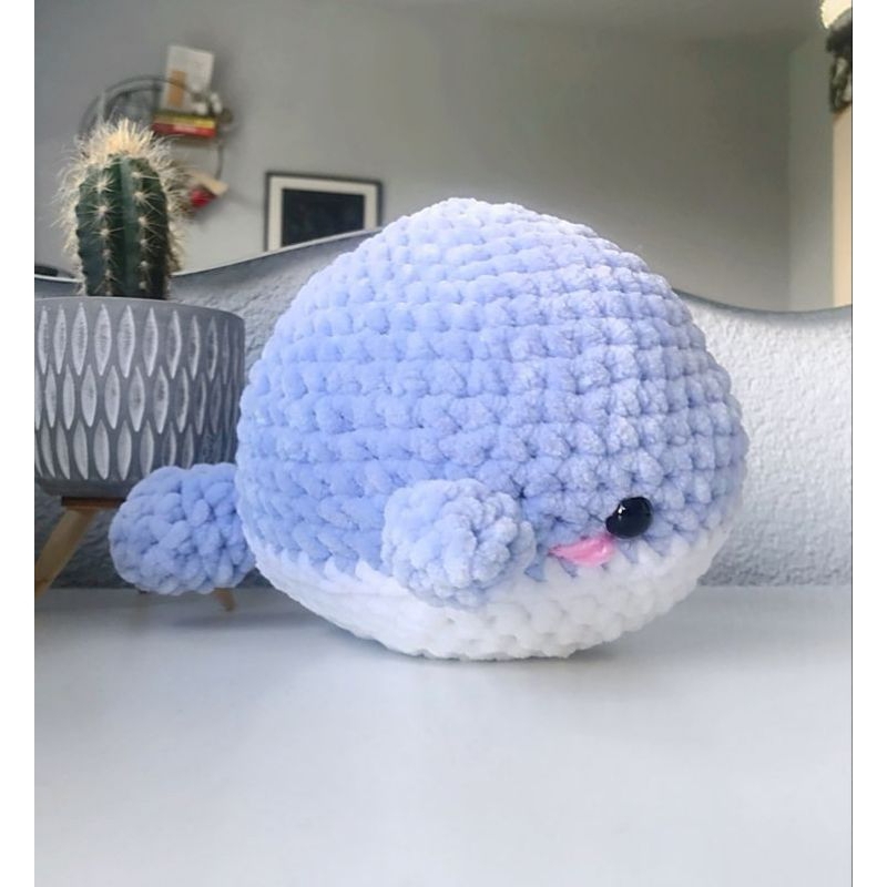 boneka paus amigurumi paus