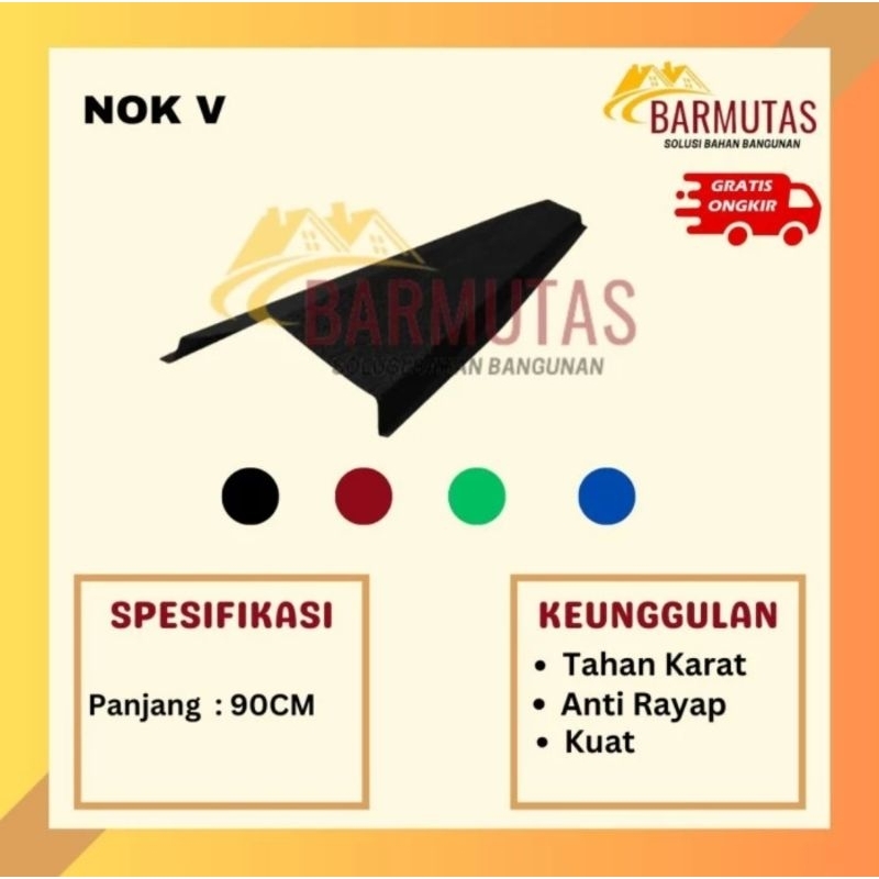 Barmutas Steel - Nok Genteng Metal v warna
